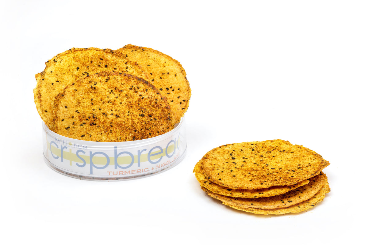 GlutenFree Cracker Bread Lentil & Rice Crispbread Turmeric